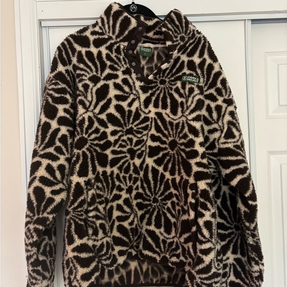 Parks Project Brown and Cream Patterned Sweater